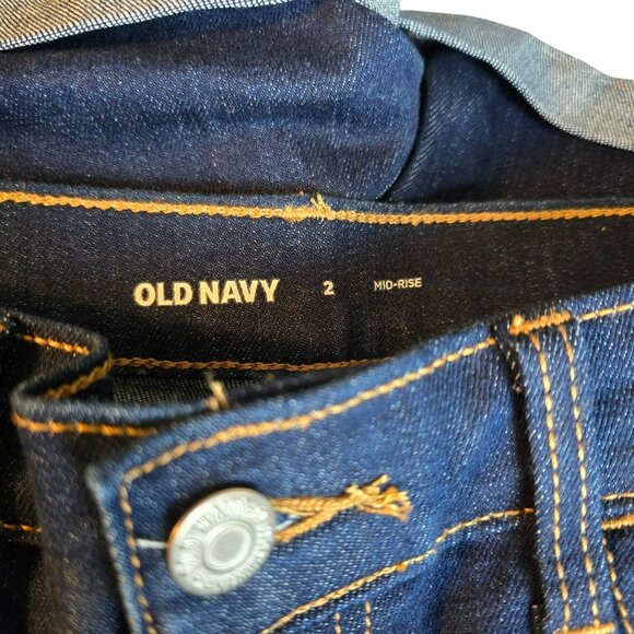 Old Navy Shorts Womens Dark Wash Denim Size 2 jj3767 - Picture 7 of 7